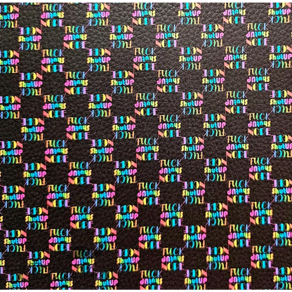 Kunstleder Statement Karo 50 x 140 cm - Statement Karo