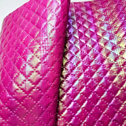 Kunstleder Steppdesign Shimmer Rollen 30 x 135 cm