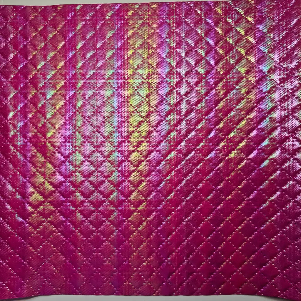 Kunstleder Steppdesign Shimmer Rollen 30 x 135 cm