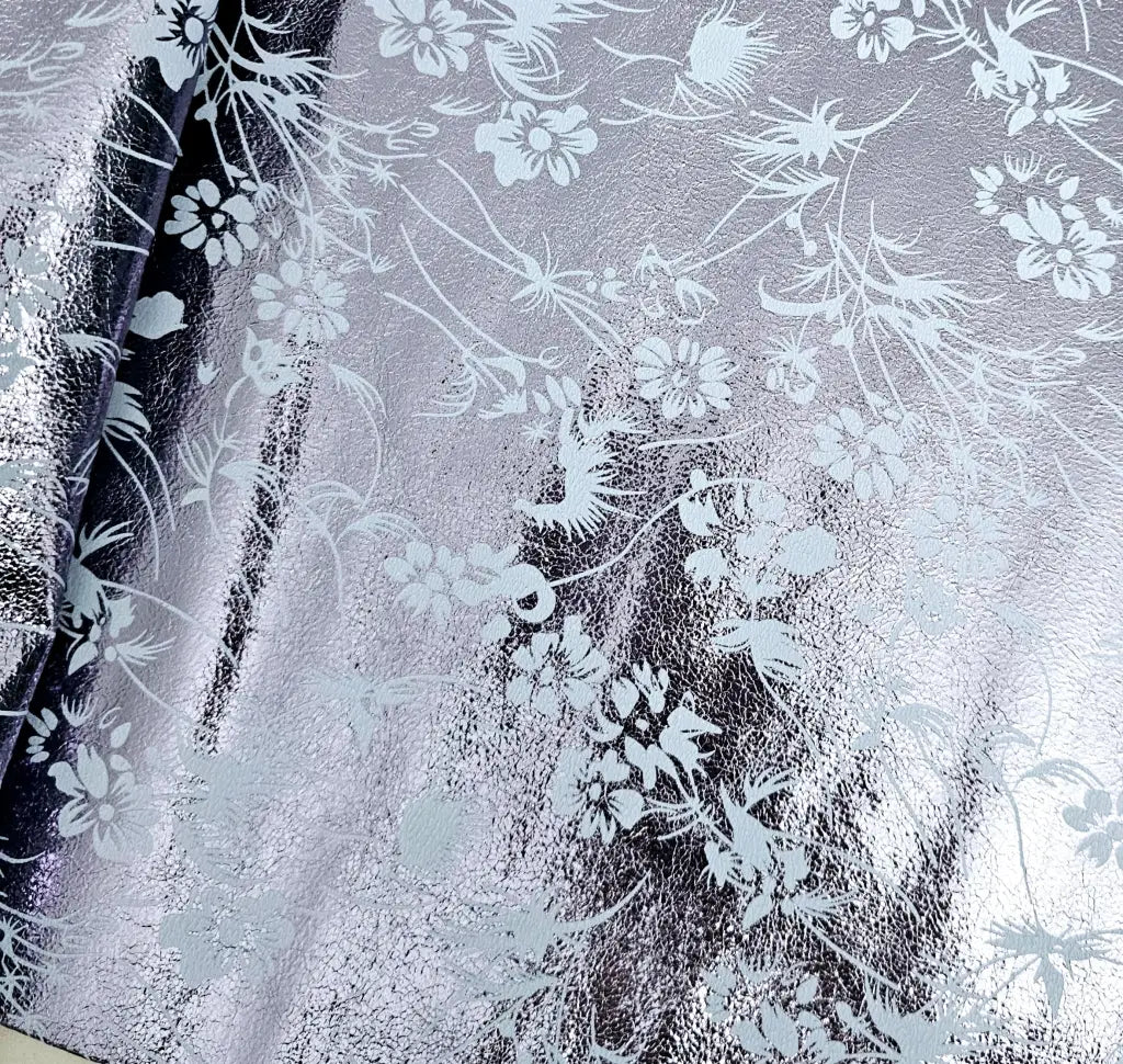 Kunstleder Vibrant Flowers Rollen 30 x 135 cm