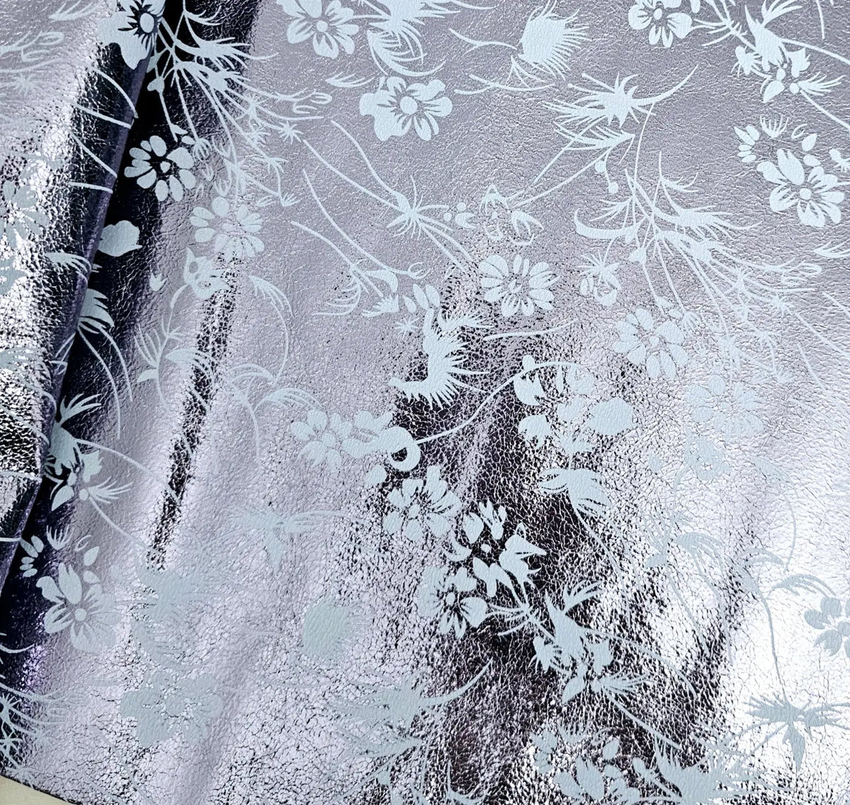 Kunstleder Vibrant Flowers Rollen 30 x 135 cm