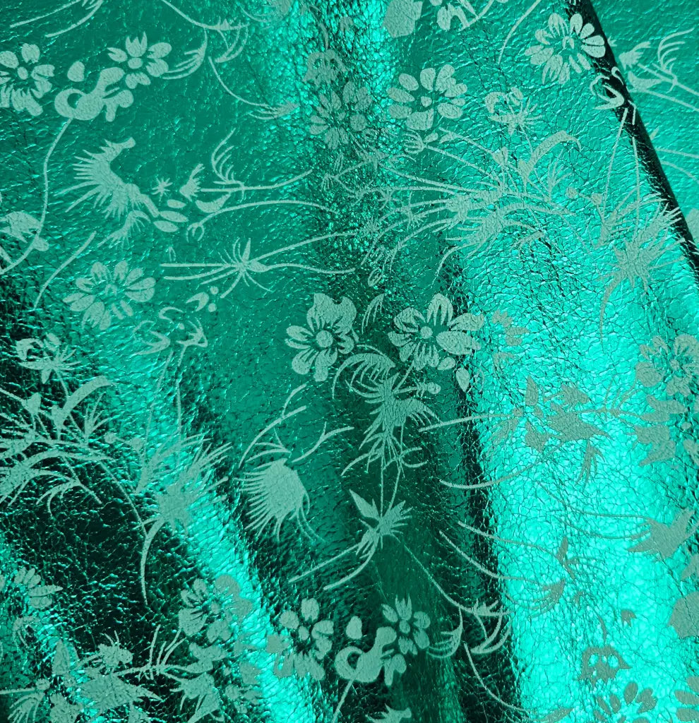 Kunstleder Vibrant Flowers Rollen 30 x 135 cm