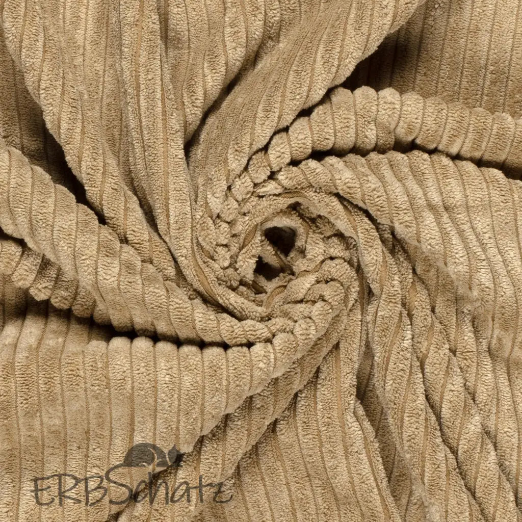 Breitcord | Farbauswahl | 1 cm Rippen - Beige