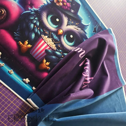 Kuschelkissen Panelset | 40x40 cm Kissenbezug - Kino Eule