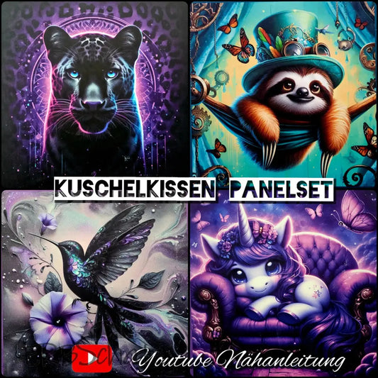 Kuschelkissen Panelset | 50x50 cm Kissenbezug - Kissen
