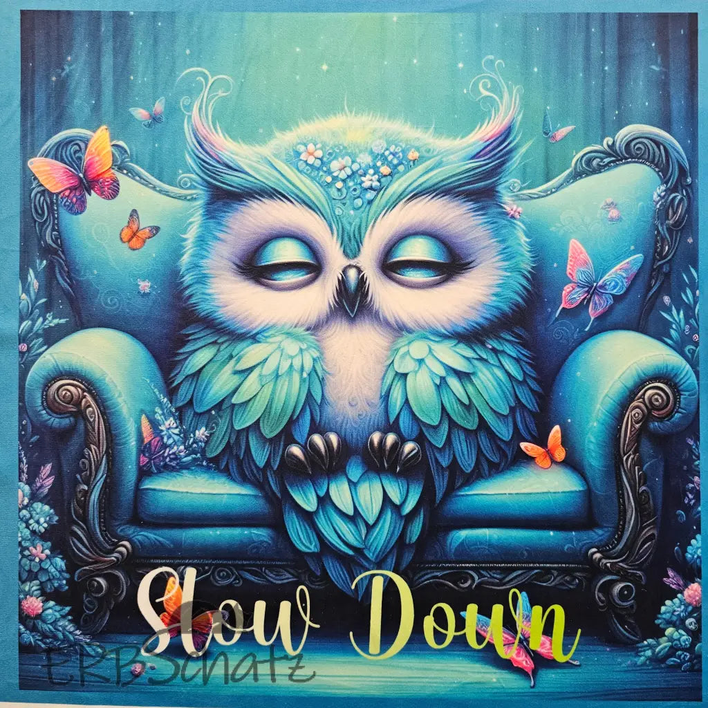 Kuschelkissen Panelset | 50x50 cm Kissenbezug - Eule