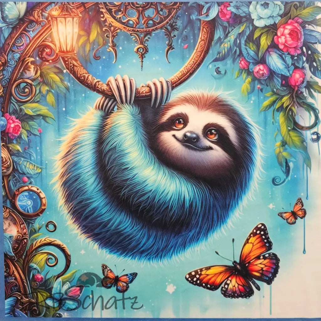 Kuschelkissen Panelset | 50x50 cm Kissenbezug - Faultier