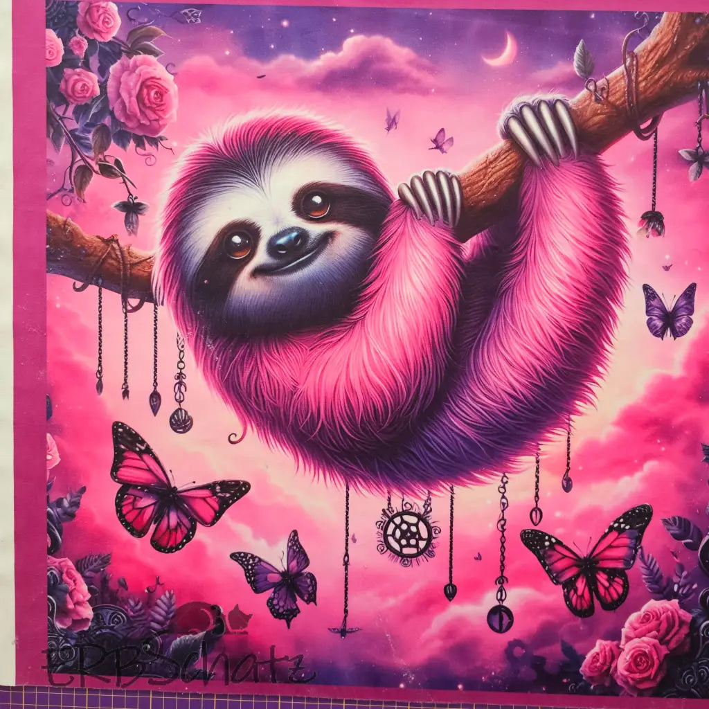 Kuschelkissen Panelset | 50x50 cm Kissenbezug - Faultier