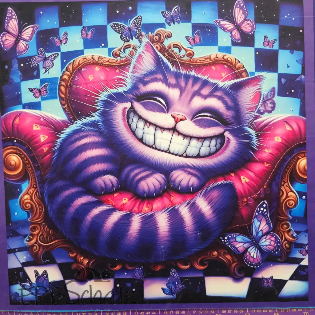 Kuschelkissen Panelset | 50x50 cm Kissenbezug - Grinsekatze