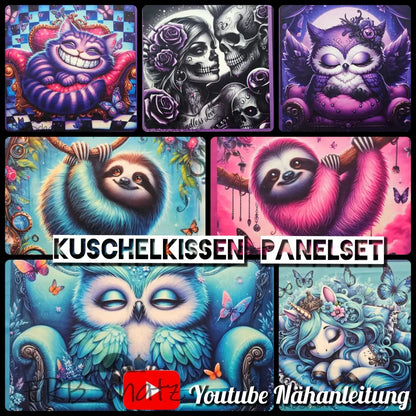 Kuschelkissen Panelset | 50x50 cm Kissenbezug - Kissen