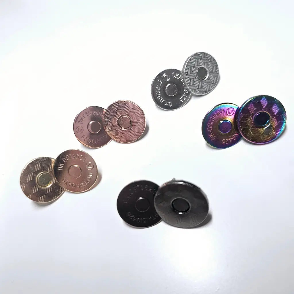 Magnet Taschenverschlüsse 18mm - extra flach Silber