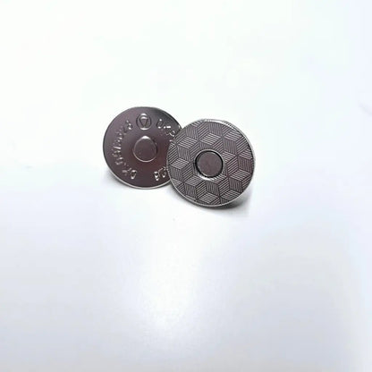 Magnet Taschenverschlüsse 18mm - extra flach Silber