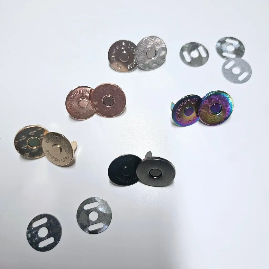 Magnet Taschenverschlüsse 18mm - extra flach Silber