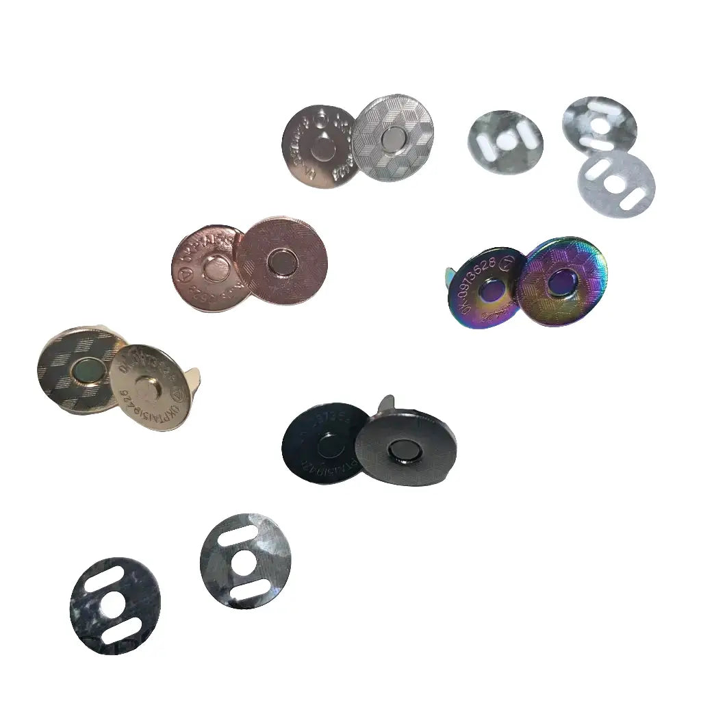 Magnet Taschenverschlüsse 18mm - extra flach Silber