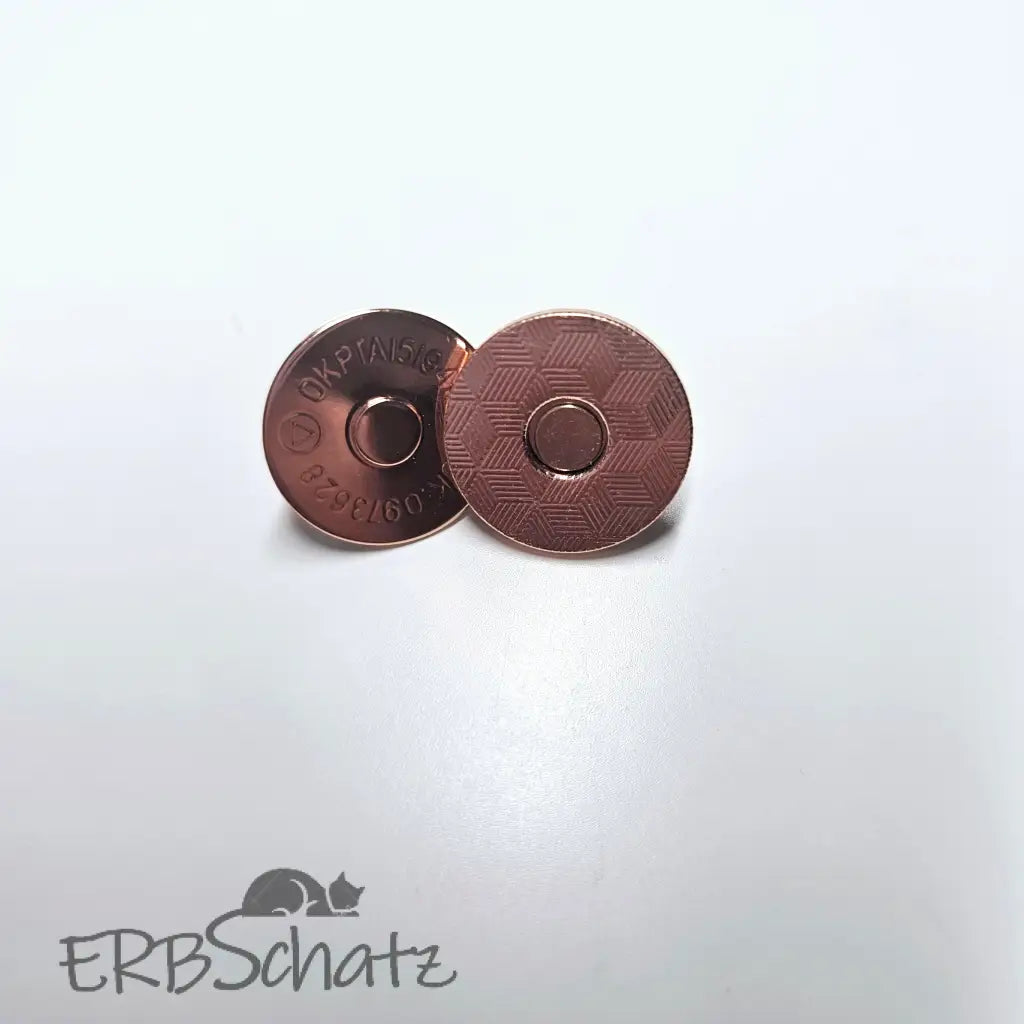 Magnet Taschenverschlüsse 18mm - extra flach Silber
