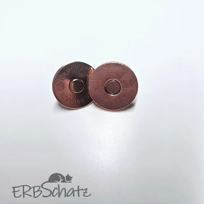 Magnet Taschenverschlüsse 18mm - extra flach Silber