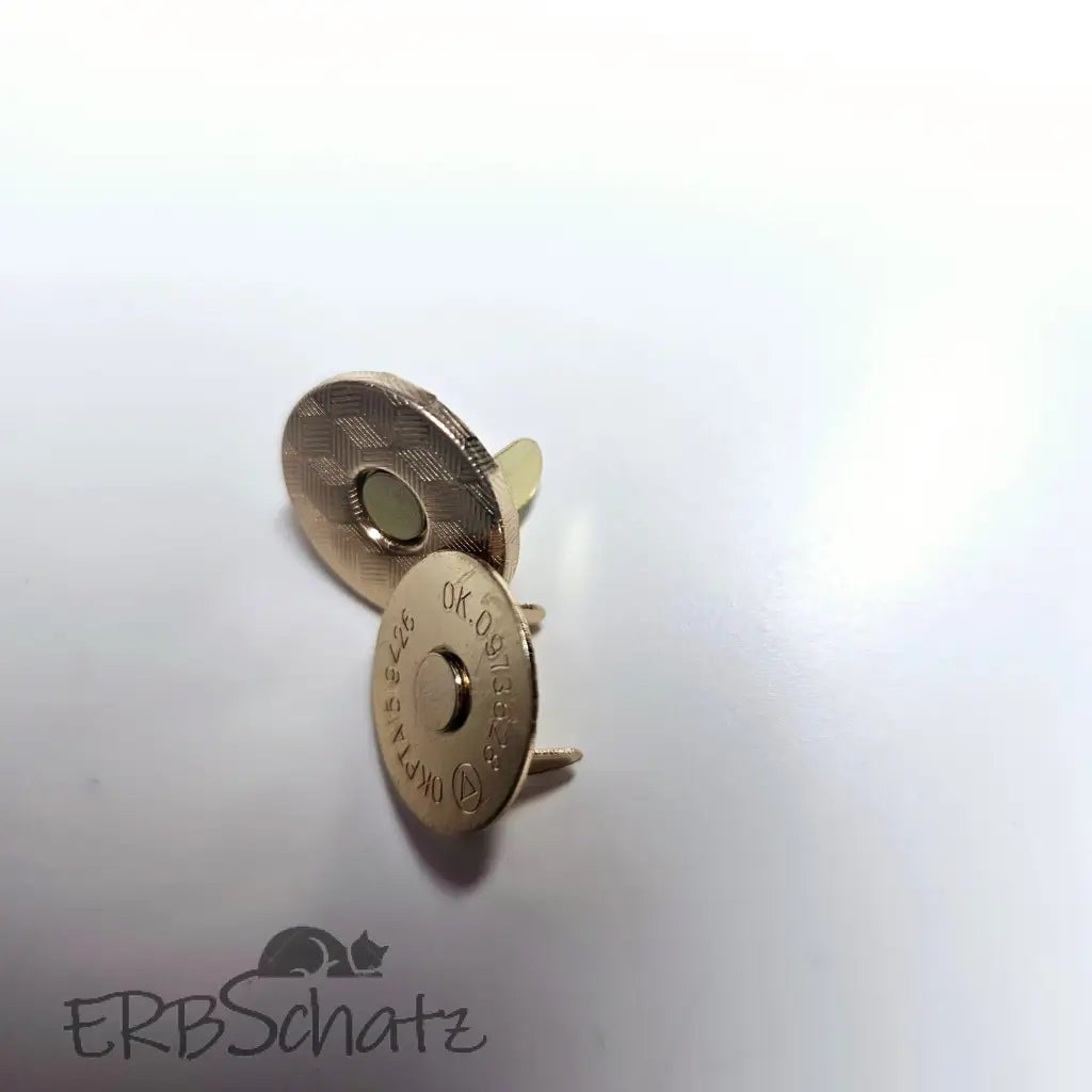 Magnet Taschenverschlüsse 18mm - extra flach Silber