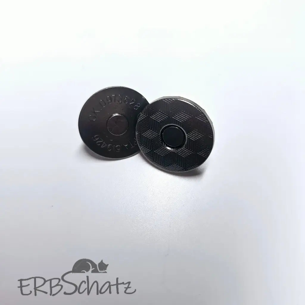 Magnet Taschenverschlüsse 18mm - extra flach Silber