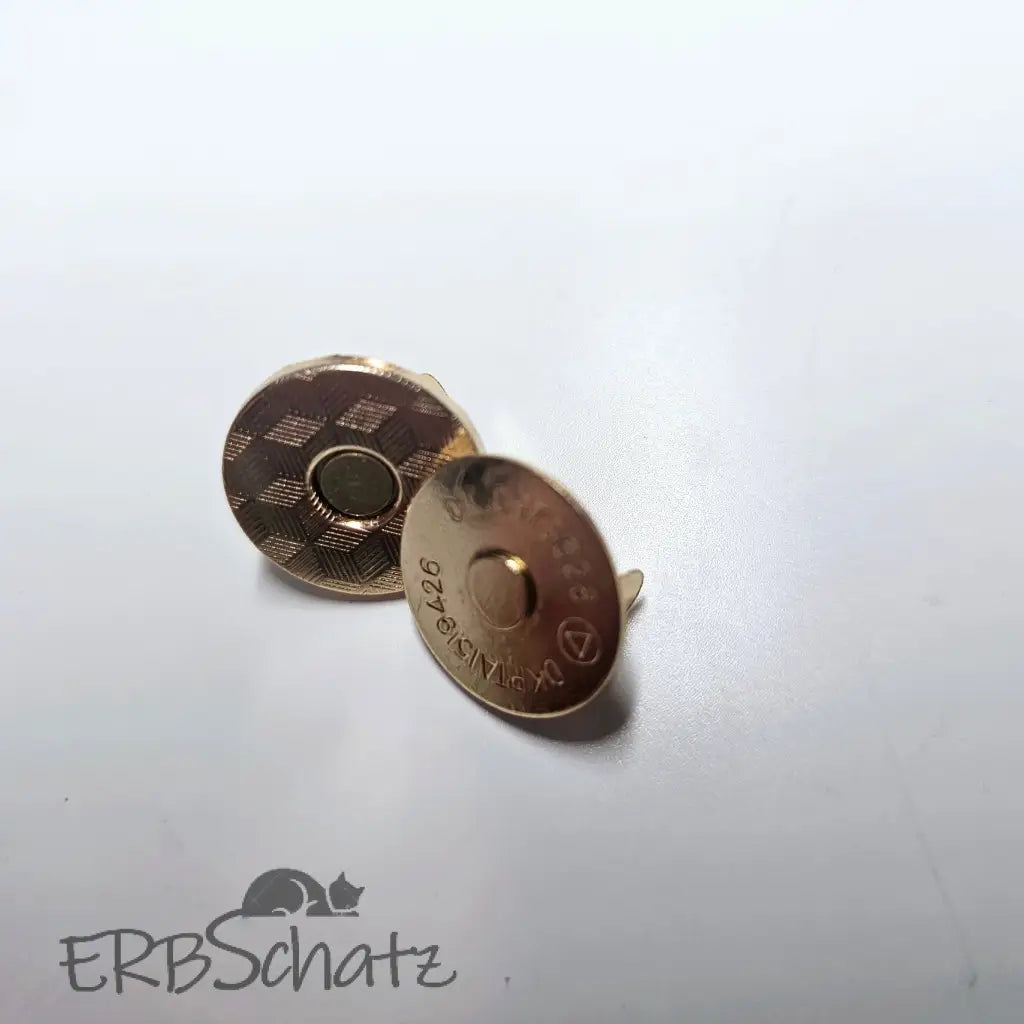 Magnet Taschenverschlüsse 18mm - extra flach Silber