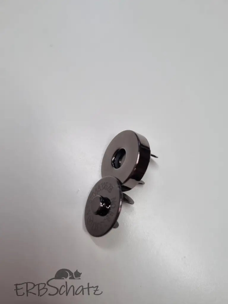 Magnet Taschenverschlüsse 18mm Silber - reißverschluss