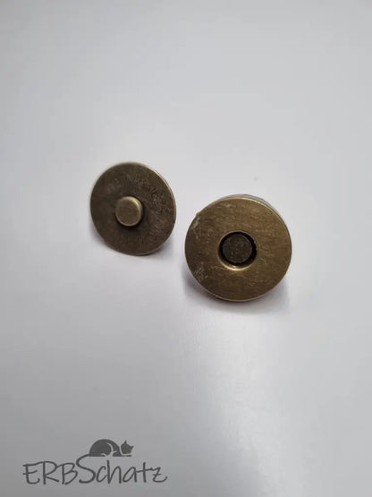 Magnet Taschenverschlüsse 18mm Silber - reißverschluss