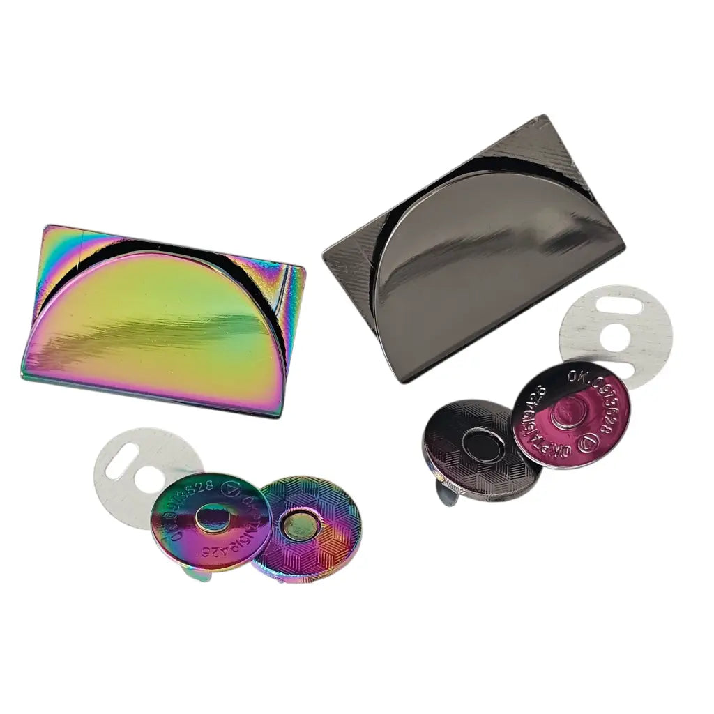 Magnet Taschenverschluss Halbkreis Rainbow