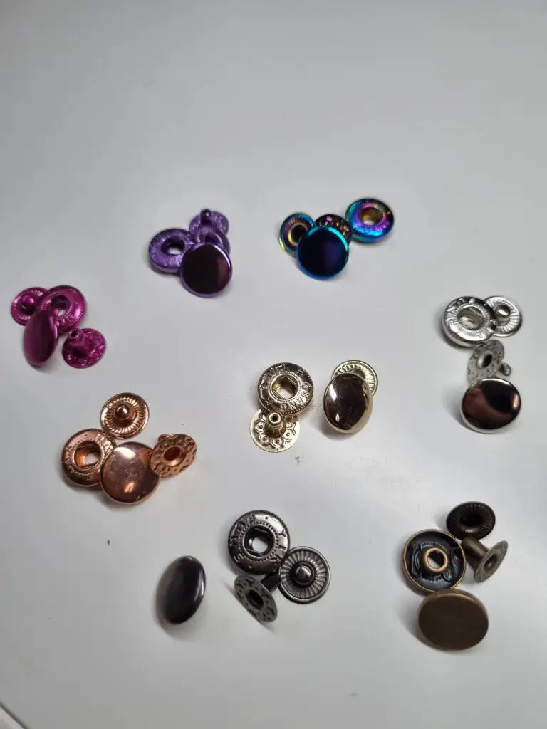 Metall Druckknöpfe 12mm Gold