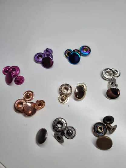 Metall Druckknöpfe 12mm Gold