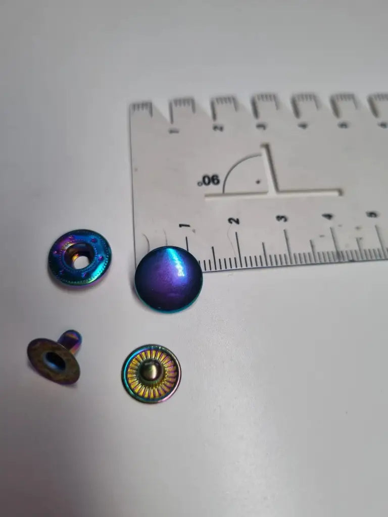 Metall Druckknöpfe 12mm Gold