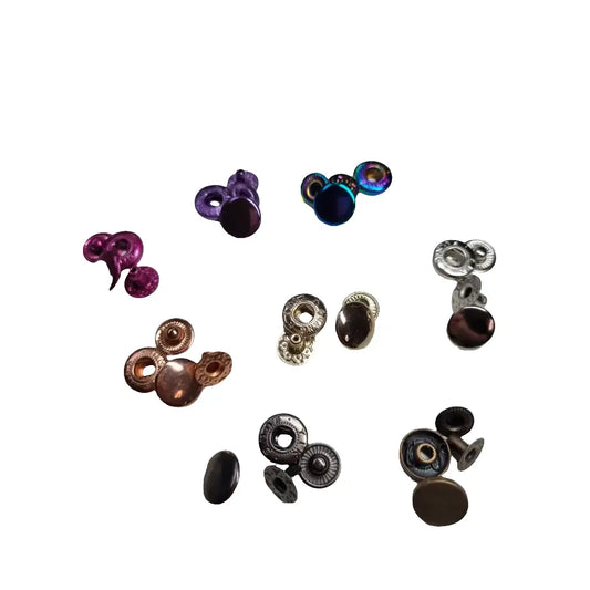 Metall Druckknöpfe 12mm Gold