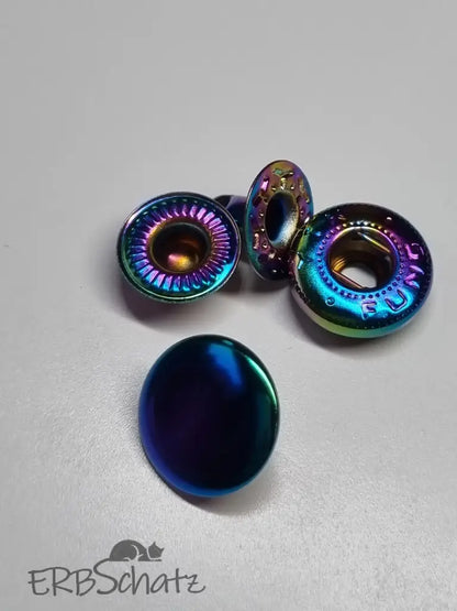 Metall Druckknöpfe 12mm Gold