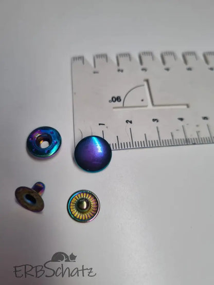 Metall Druckknöpfe 12mm Gold