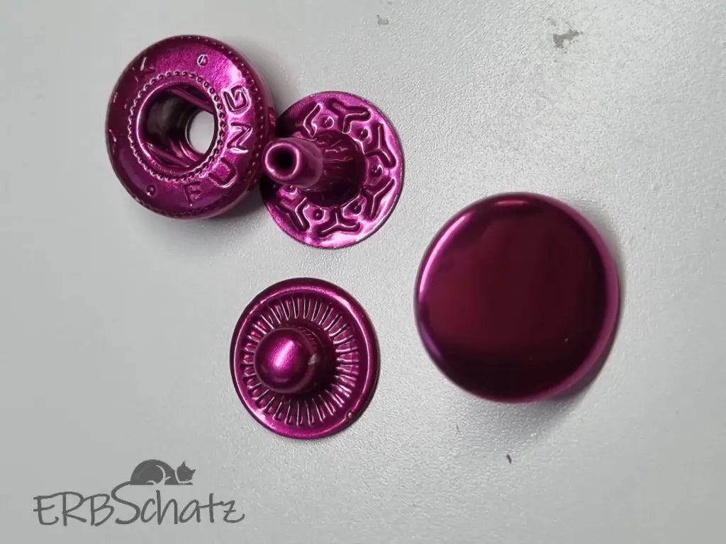 Metall Druckknöpfe 12mm Gold