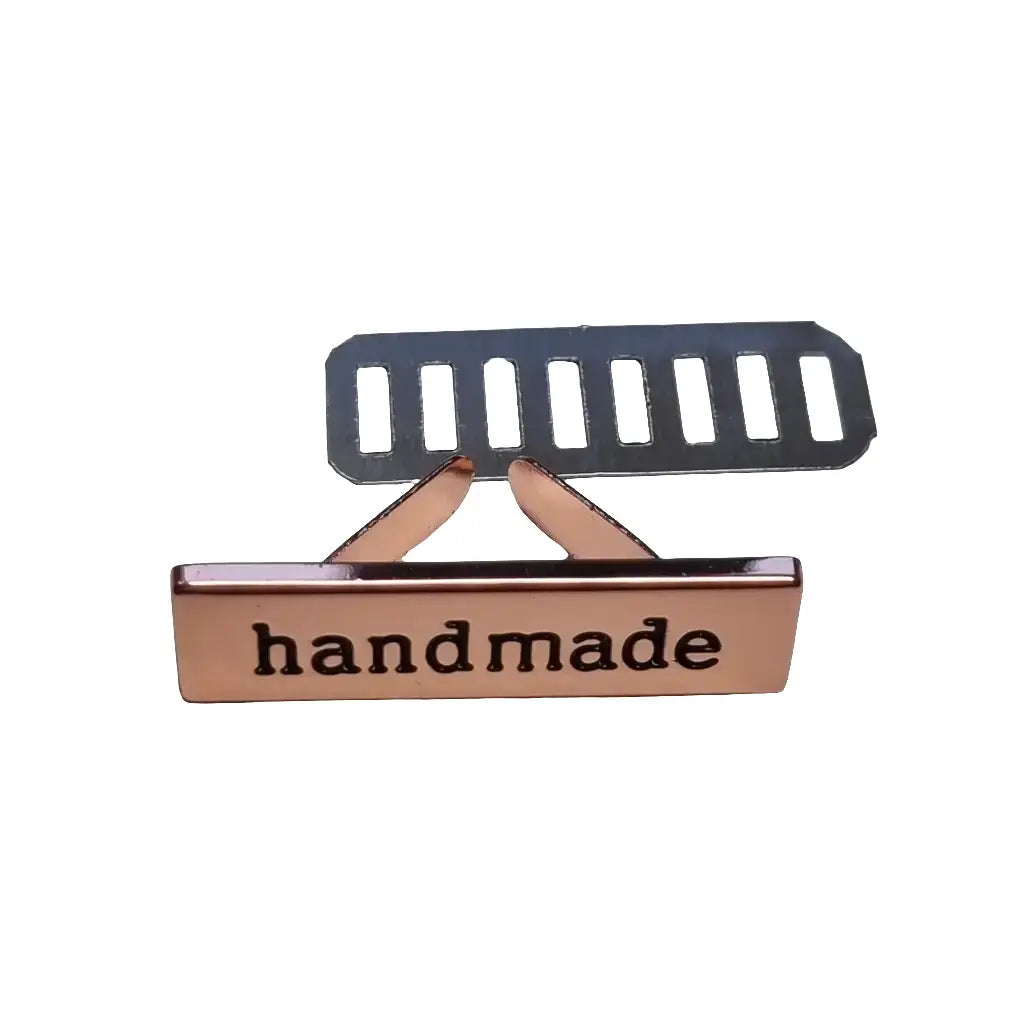 Metall Label ’Handmade’ Gold
