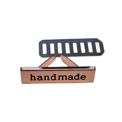 Metall Label ’Handmade’ Gold