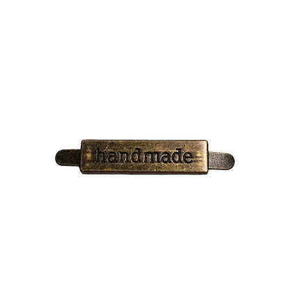 Metall Label ’Handmade’ Gold