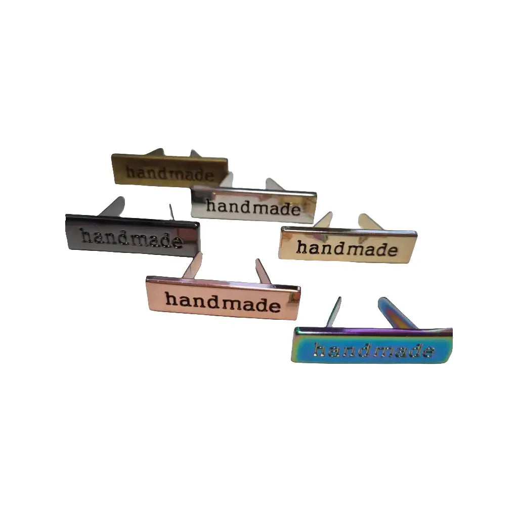 Metall Label ’Handmade’ Gold