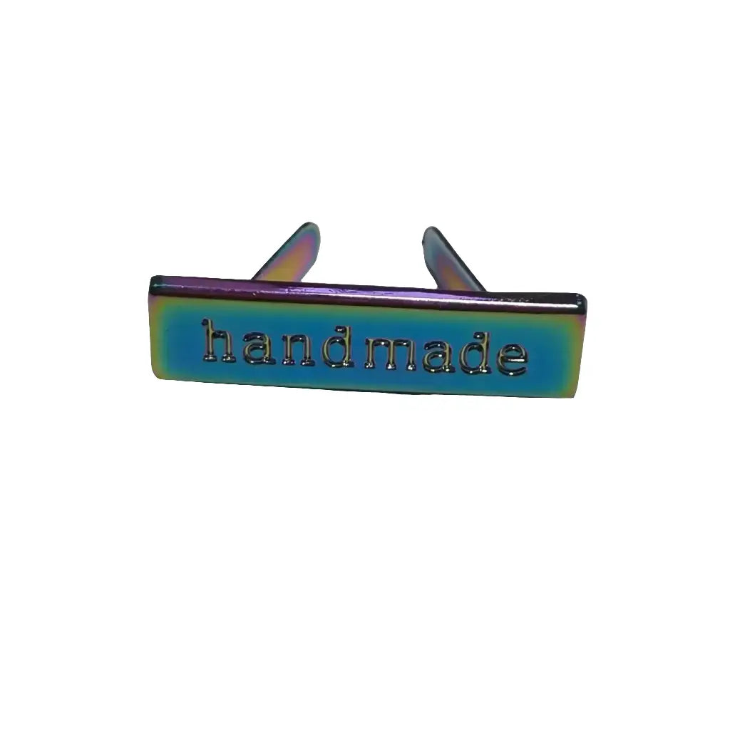 Metall Label ’Handmade’ Gold