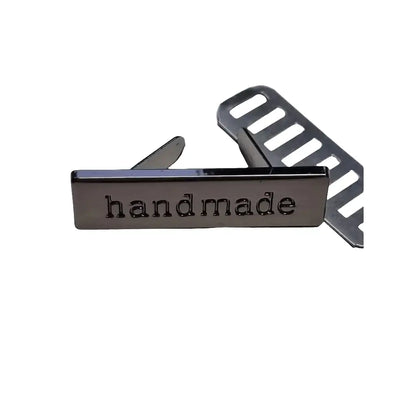 Metall Label ’Handmade’ Gold