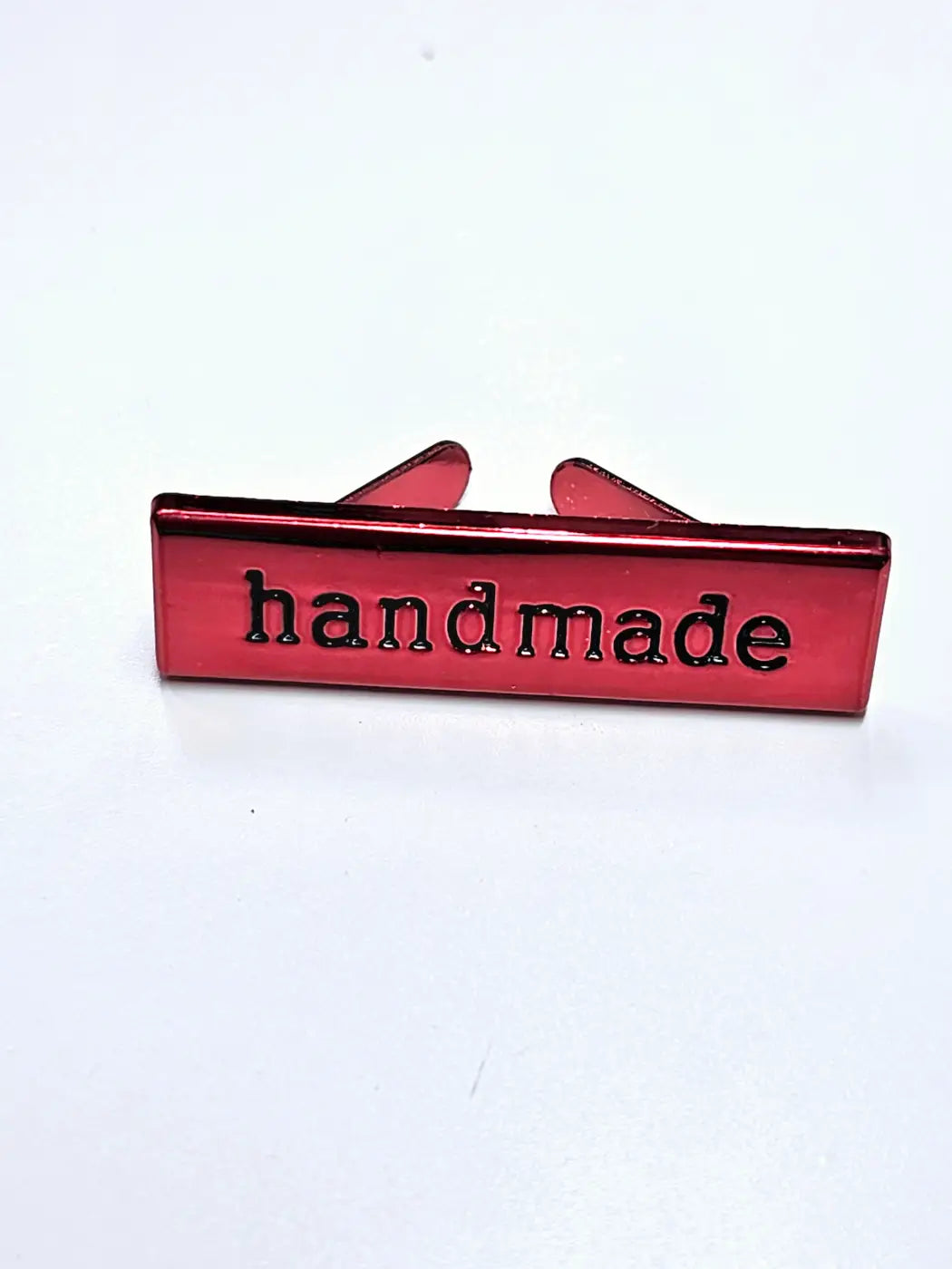 Metall Label ’Handmade’ Metallic Colours Blau