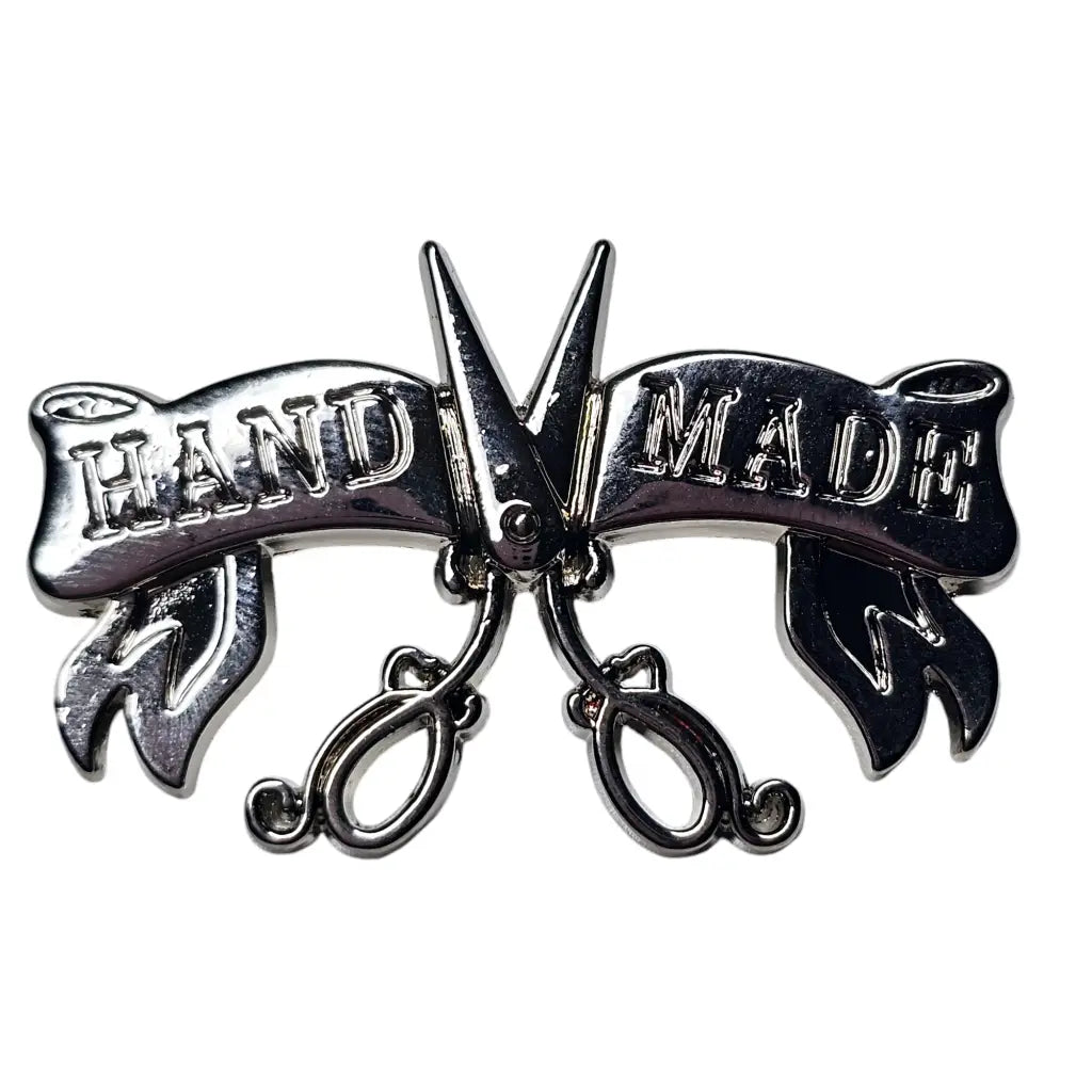 Metall Label ’Handmade Retrodesign’ - Farbauswahl Rainbow