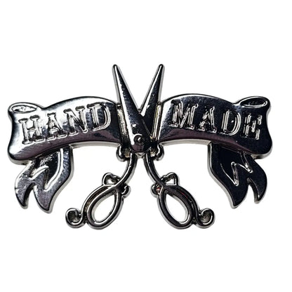 Metall Label ’Handmade Retrodesign’ - Farbauswahl Rainbow