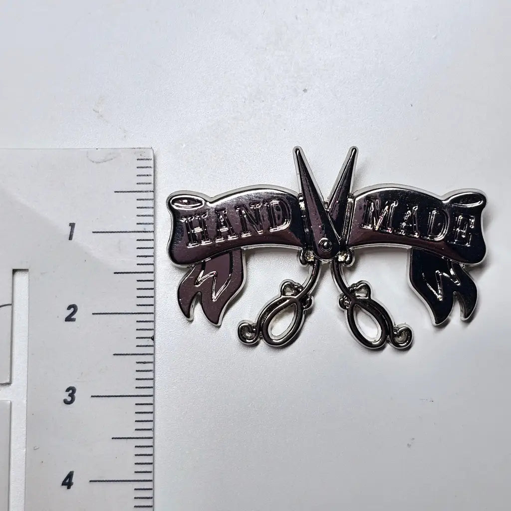 Metall Label ’Handmade Retrodesign’ - Farbauswahl Rainbow