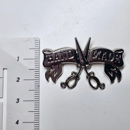 Metall Label ’Handmade Retrodesign’ - Farbauswahl Rainbow