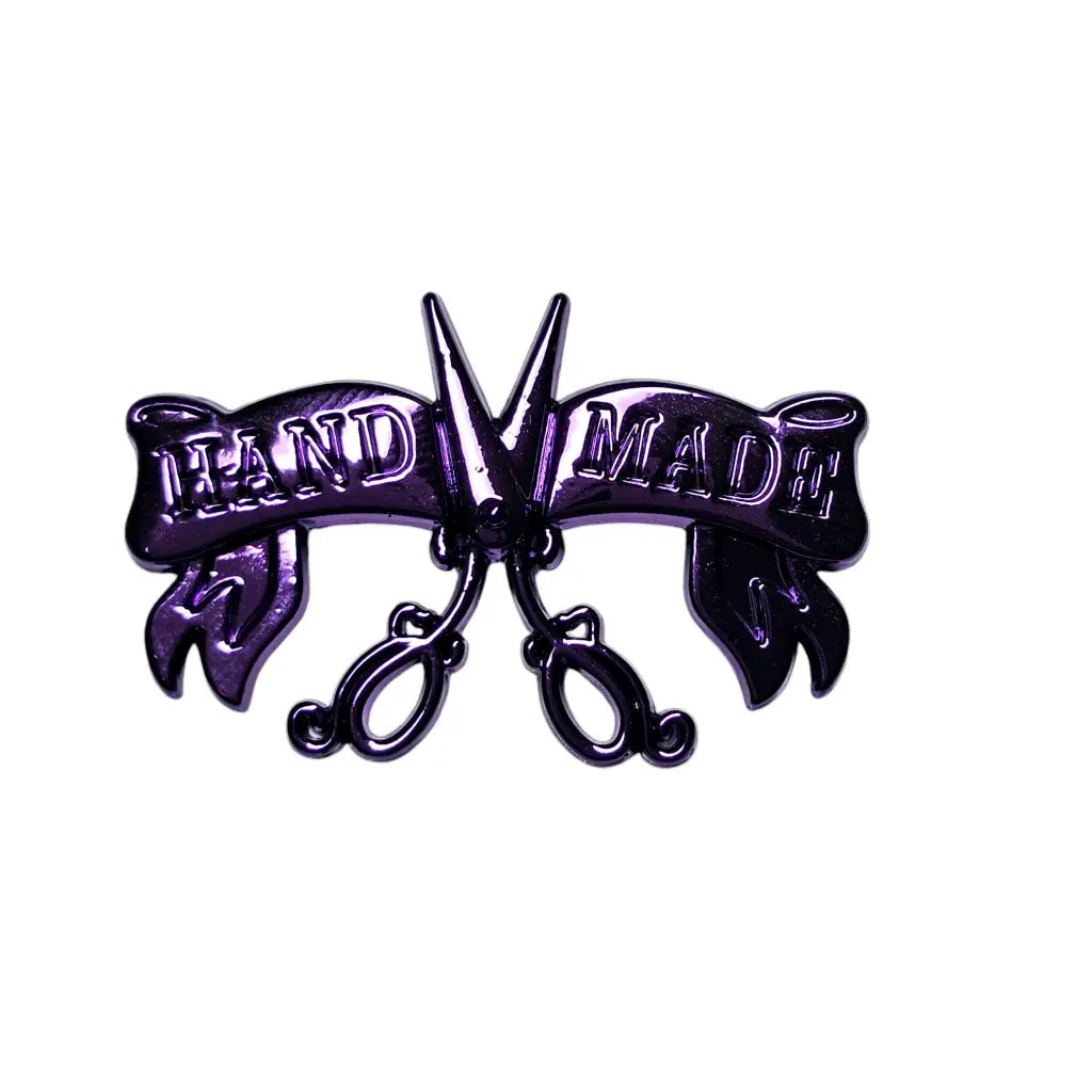 Metall Label ’Handmade Retrodesign’ - Farbauswahl Rainbow