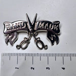 Metall Label ’Handmade Retrodesign’ - Farbauswahl Rainbow