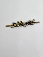 Metall Label ’Lieblingsteil’ Schreibschrift Rainbow