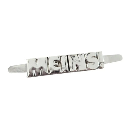 Metall Label ’MEINS’ Rainbow