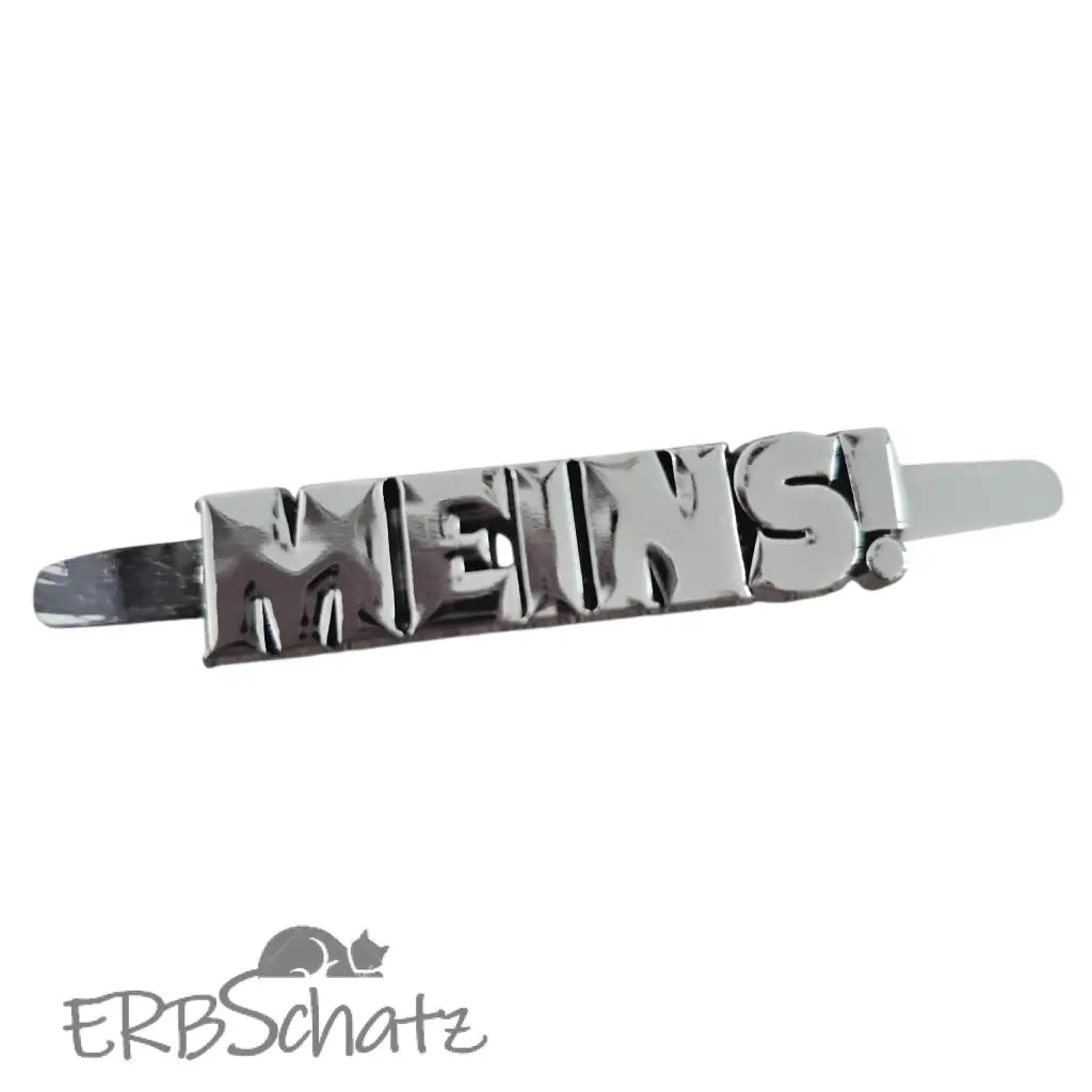 Metall Label ’MEINS’ Rainbow