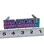 Metall Label ’Nur gucken nicht anfassen’ Rainbow